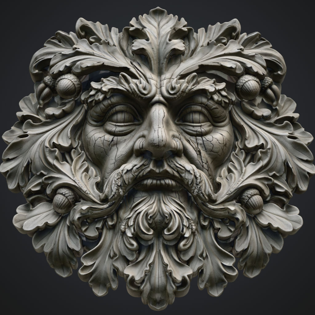 Forest Man Gnarly CNC STL file preview