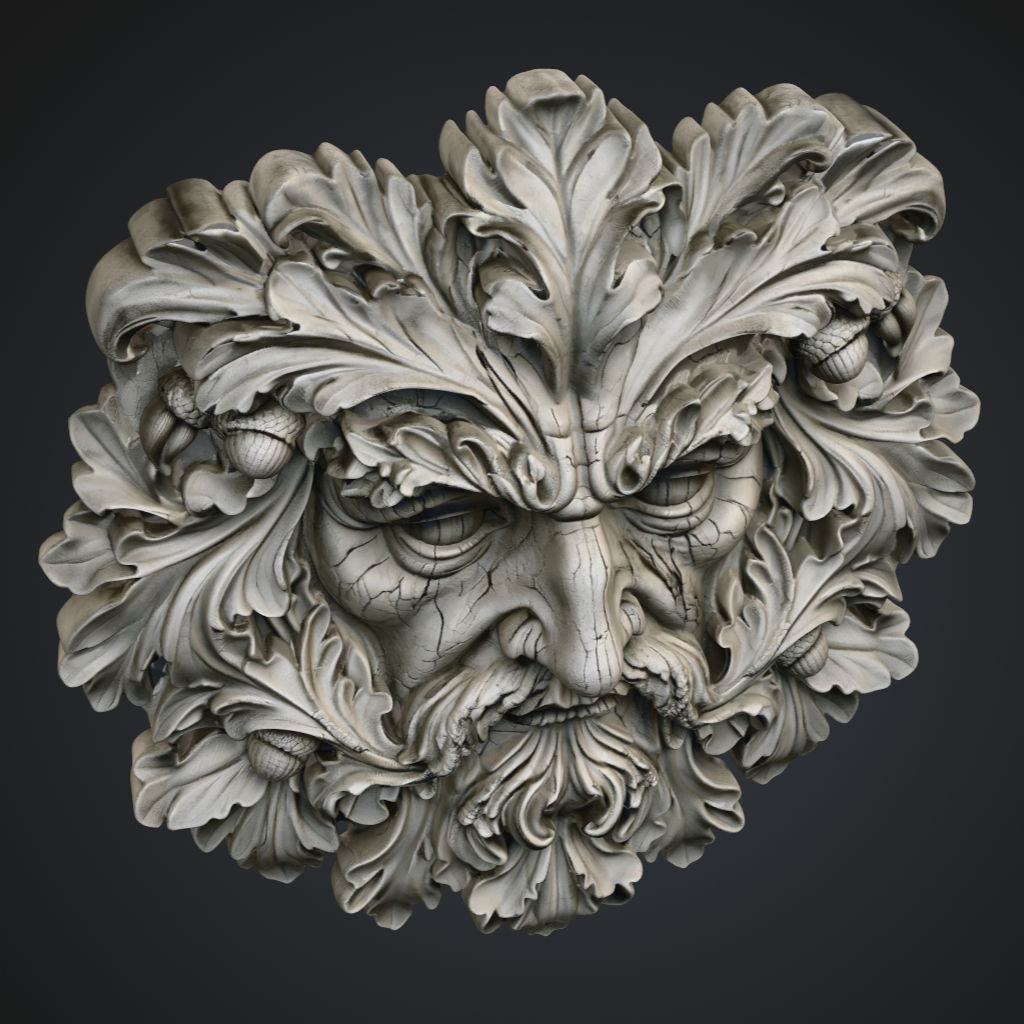 Forest Man Gnarly CNC STL file preview 2