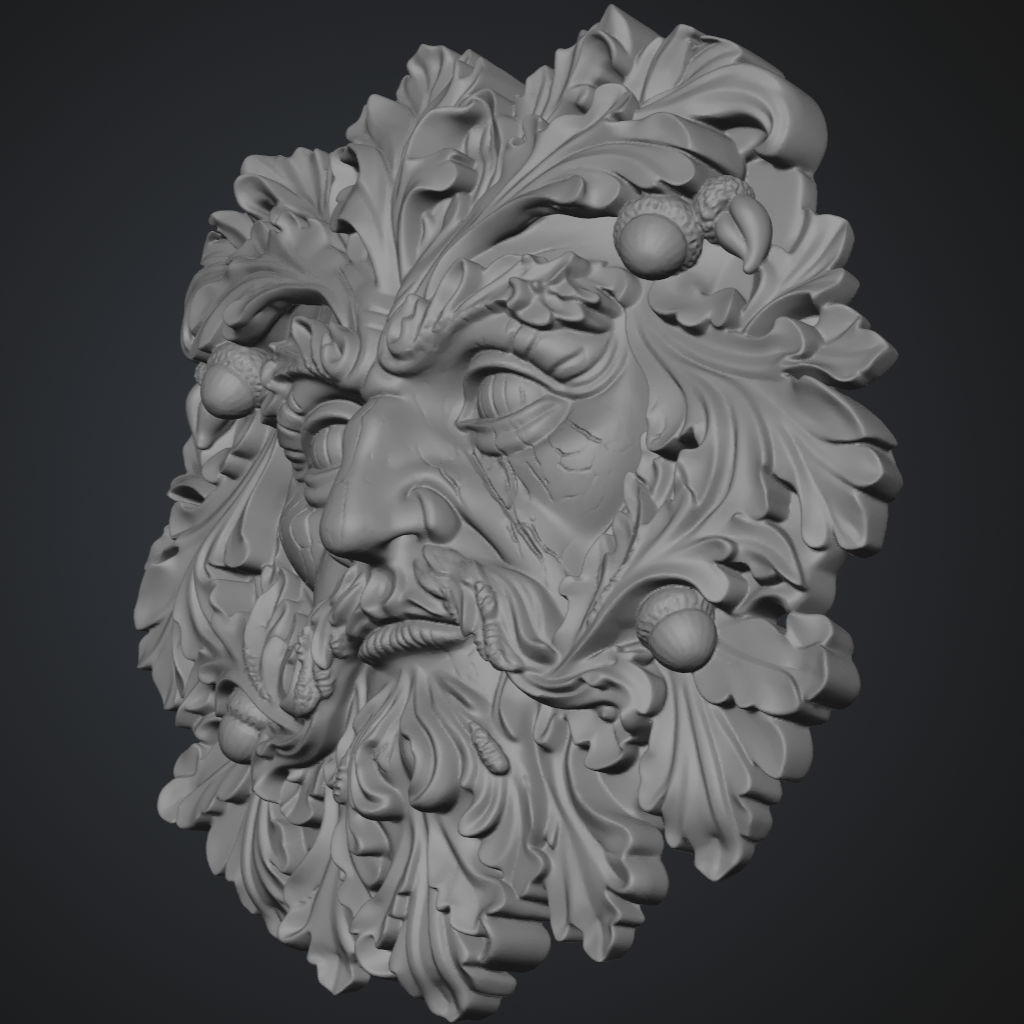 Forest Man Gnarly CNC STL file preview 4