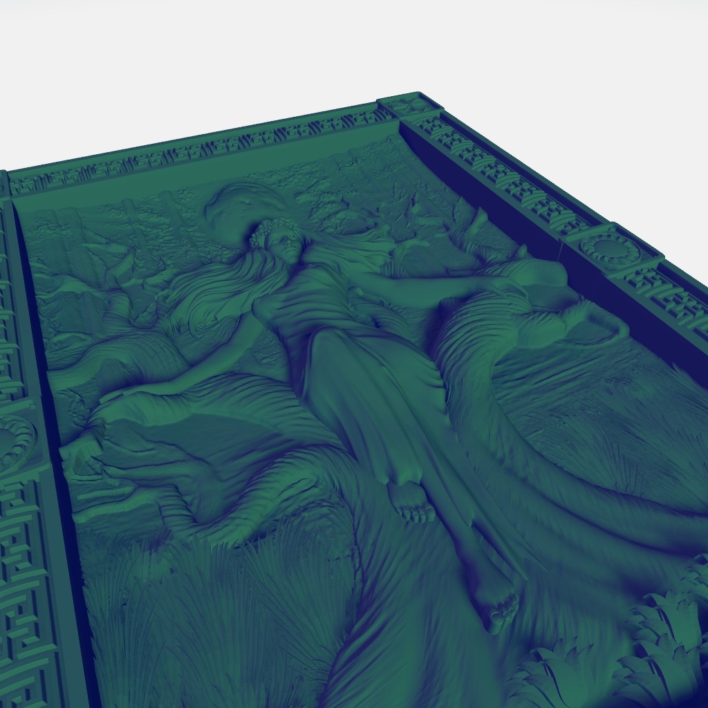 Forest Witch Nude Girl Woman Mystic CNC STL file preview 3