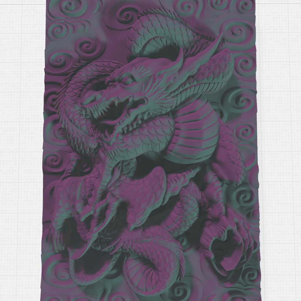 Formidable Dragon Creature CNC STL file preview