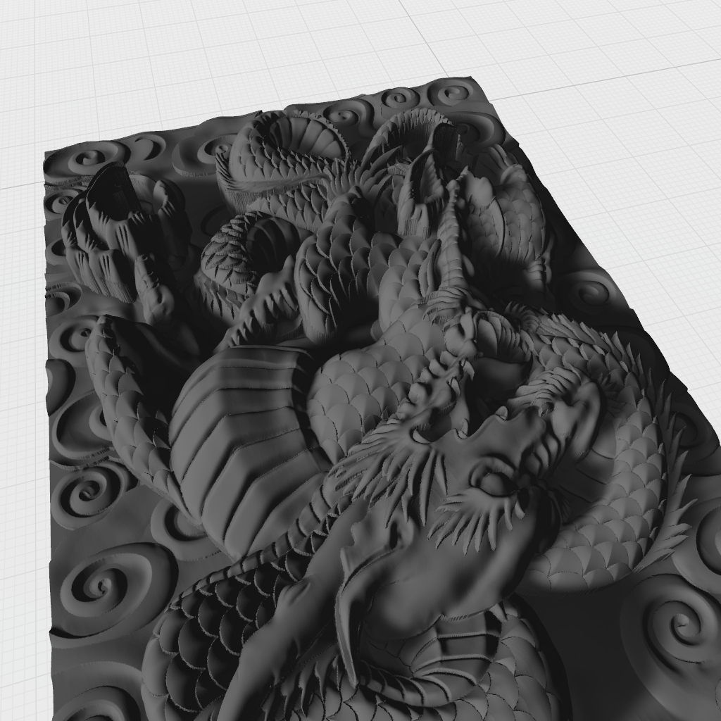 Formidable Dragon Creature CNC STL file preview 2