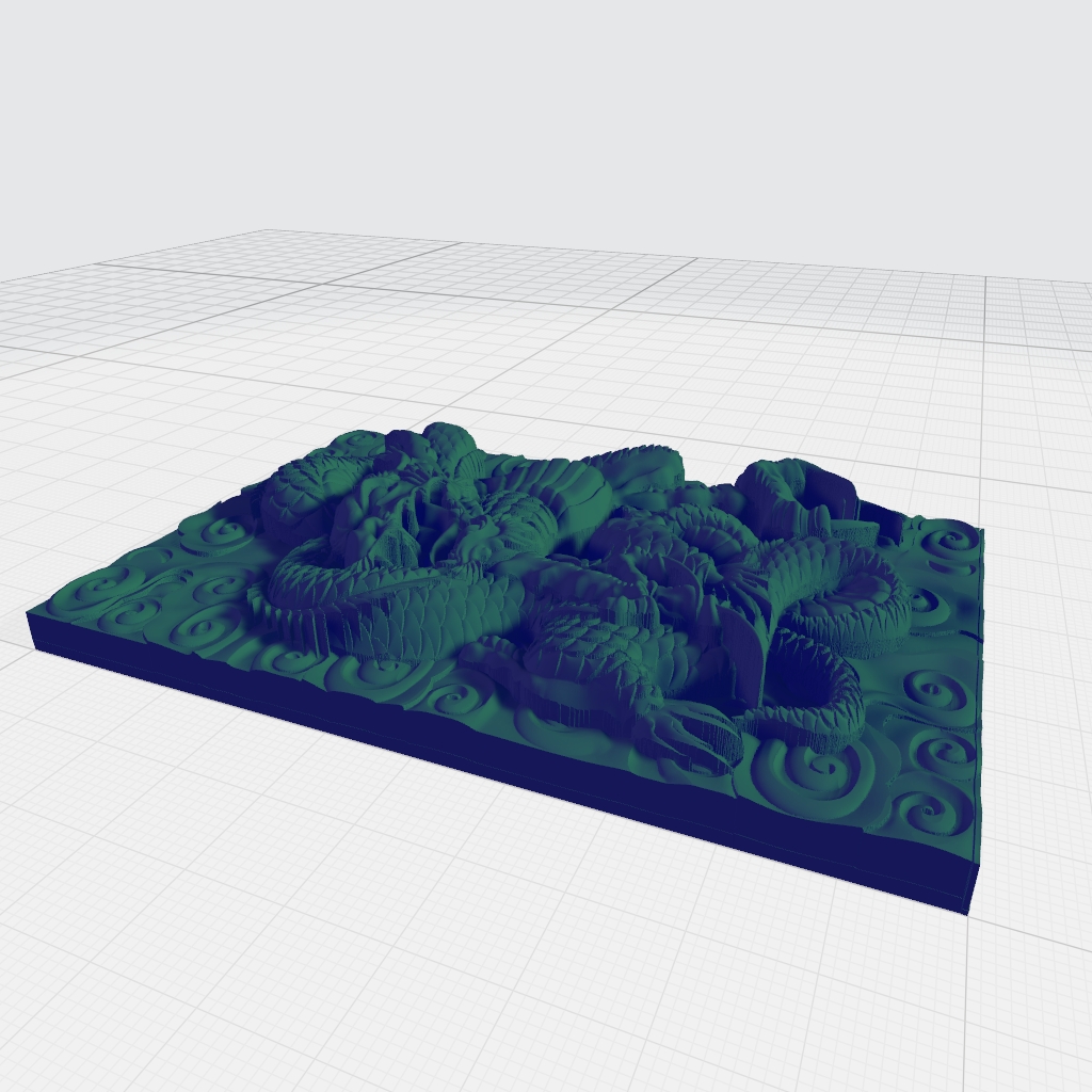 Formidable Dragon Creature CNC STL file preview 3