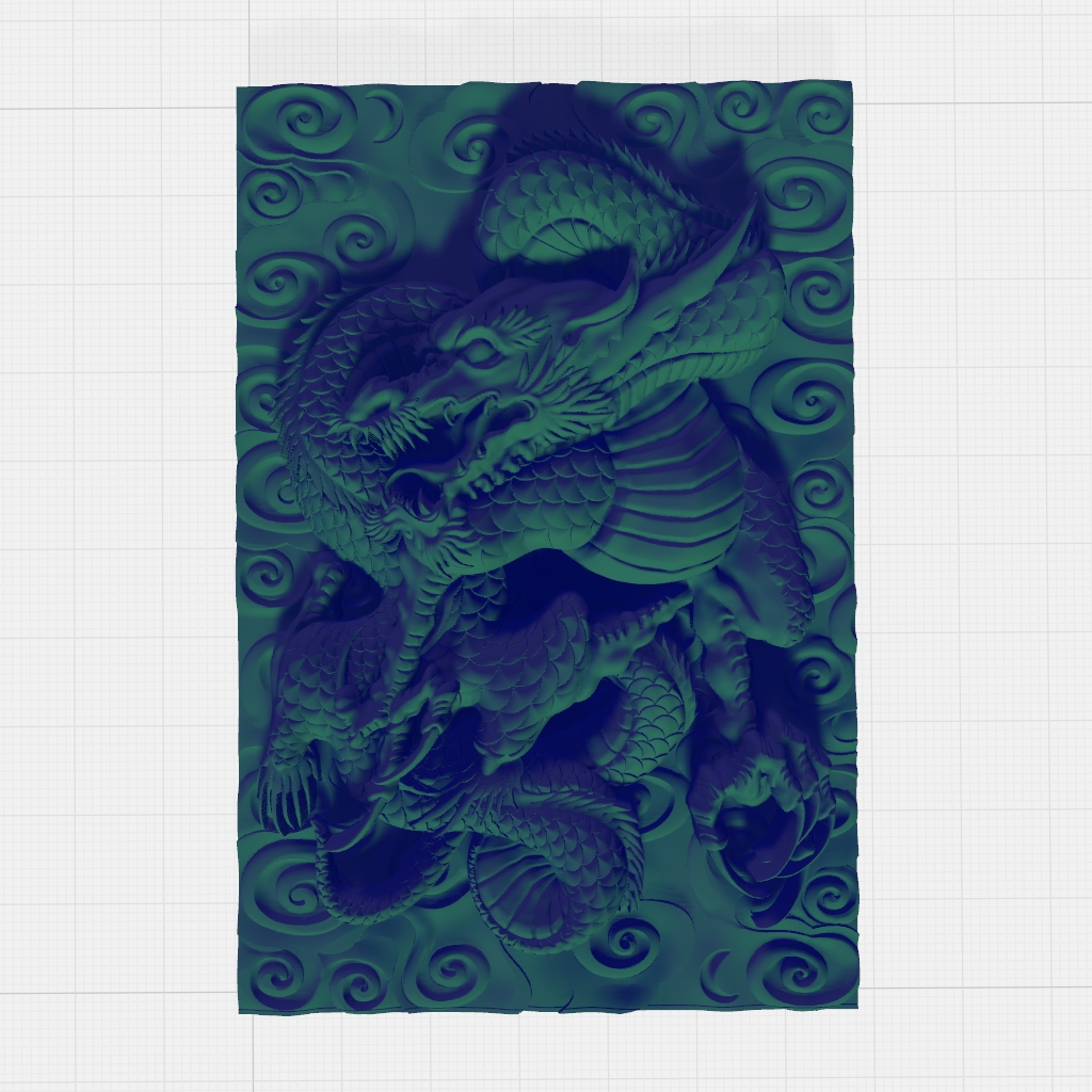 Formidable Dragon Creature CNC STL file preview 4