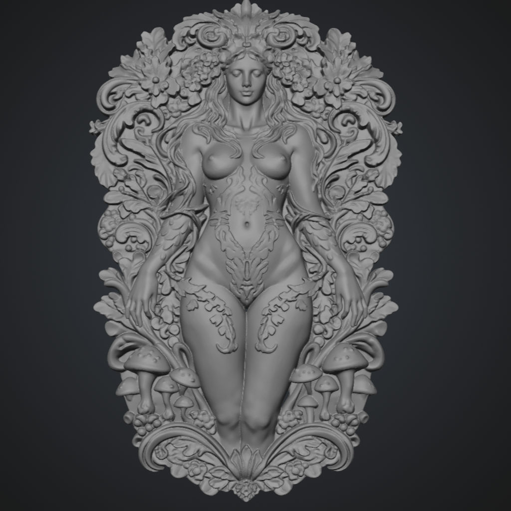 Grand Protector Magic Mushroom CNC STL file preview 3