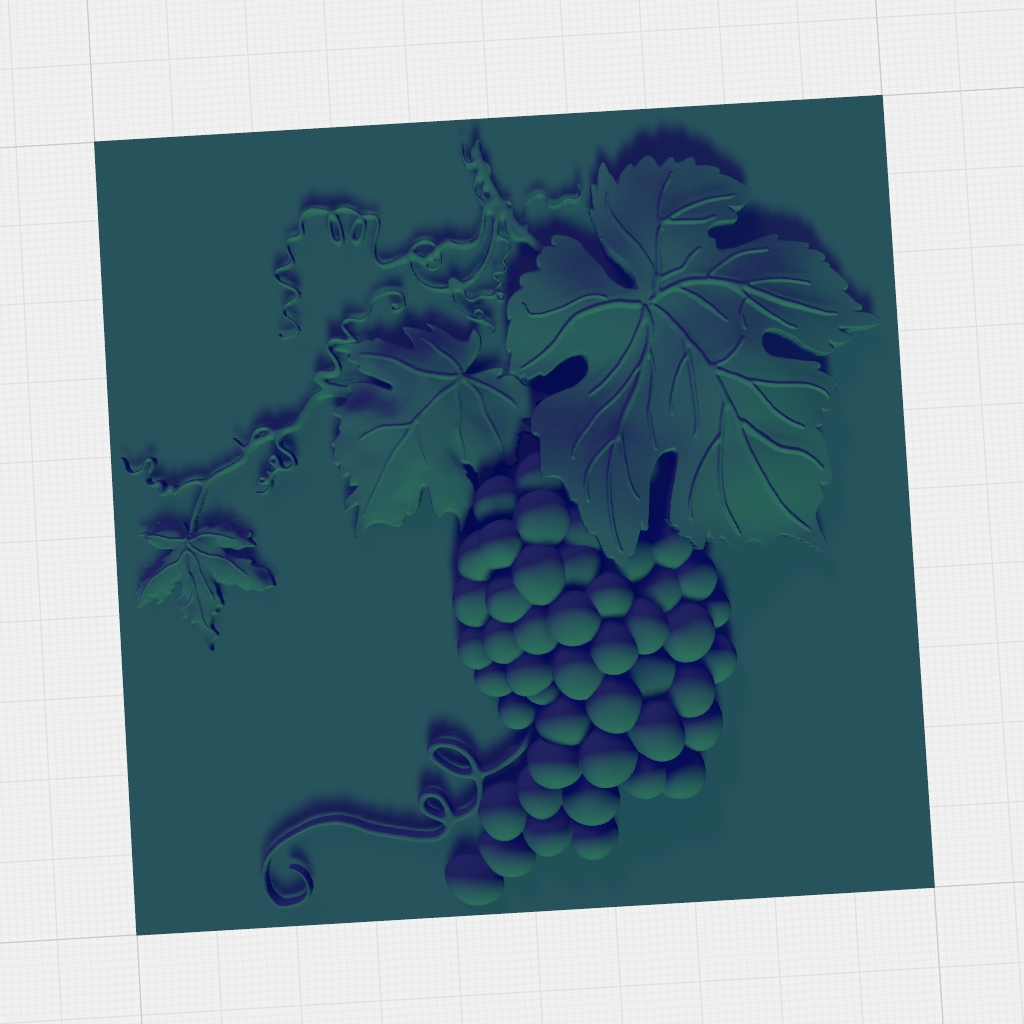 Grape Vine Decorative Pattern Ornate CNC STL Model CNC STL file preview