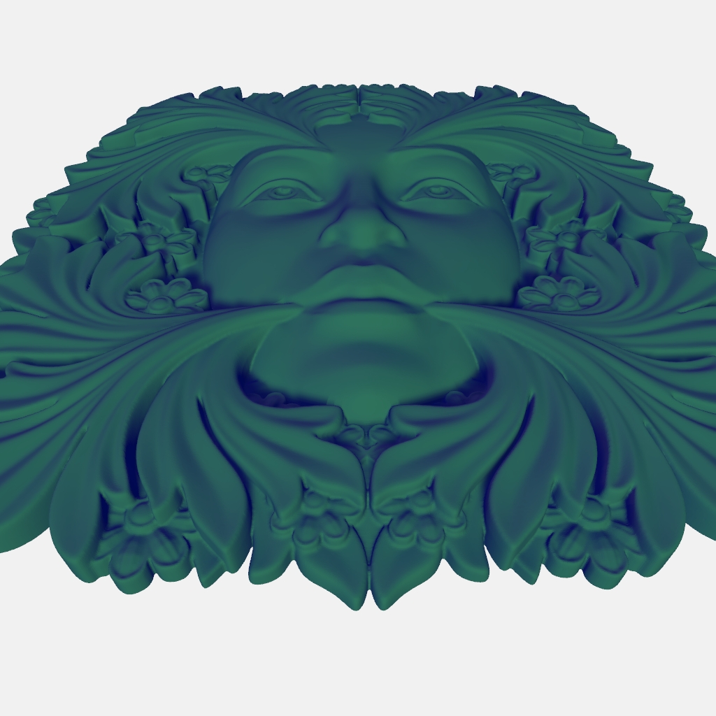 Green Man Lady CNC STL file preview 2
