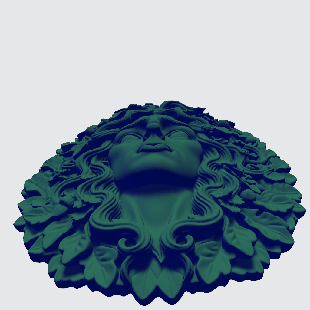 Greenman AI Spirit of the Forest CNC STL file preview 3
