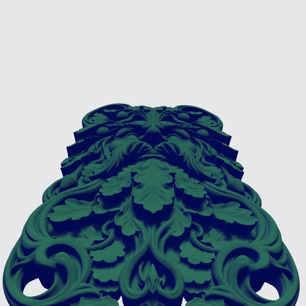 Greenman Block King CNC STL file preview 2