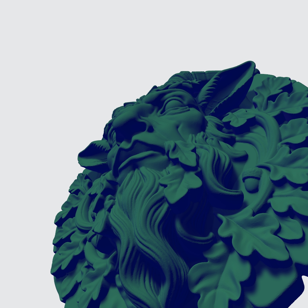 Greenman Goat Forest Guardian CNC STL file preview 4