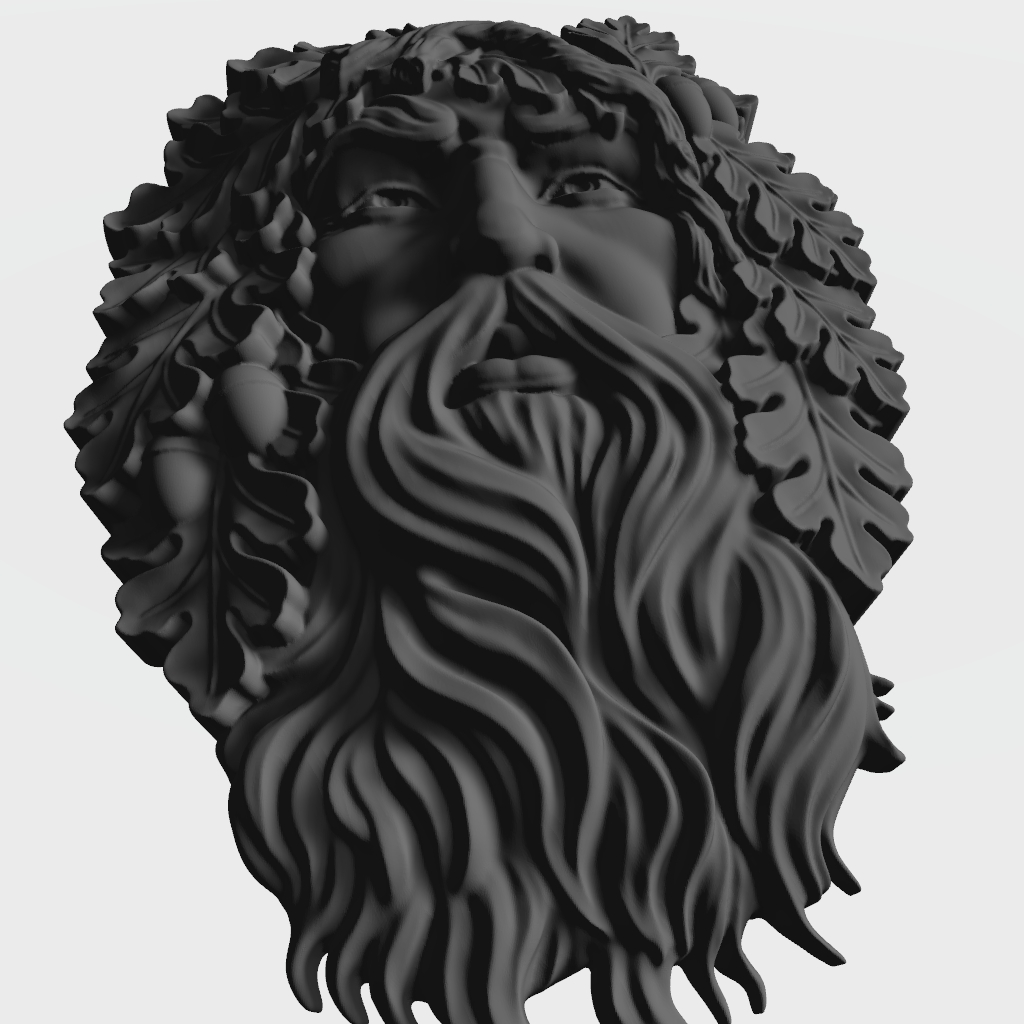 Greenman King CNC STL file preview 4