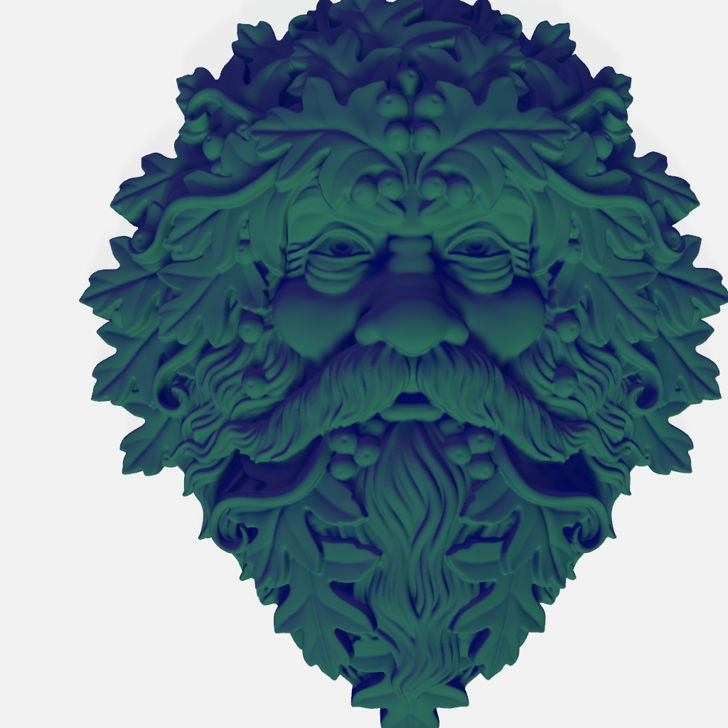 Greenman Lord CNC STL file preview
