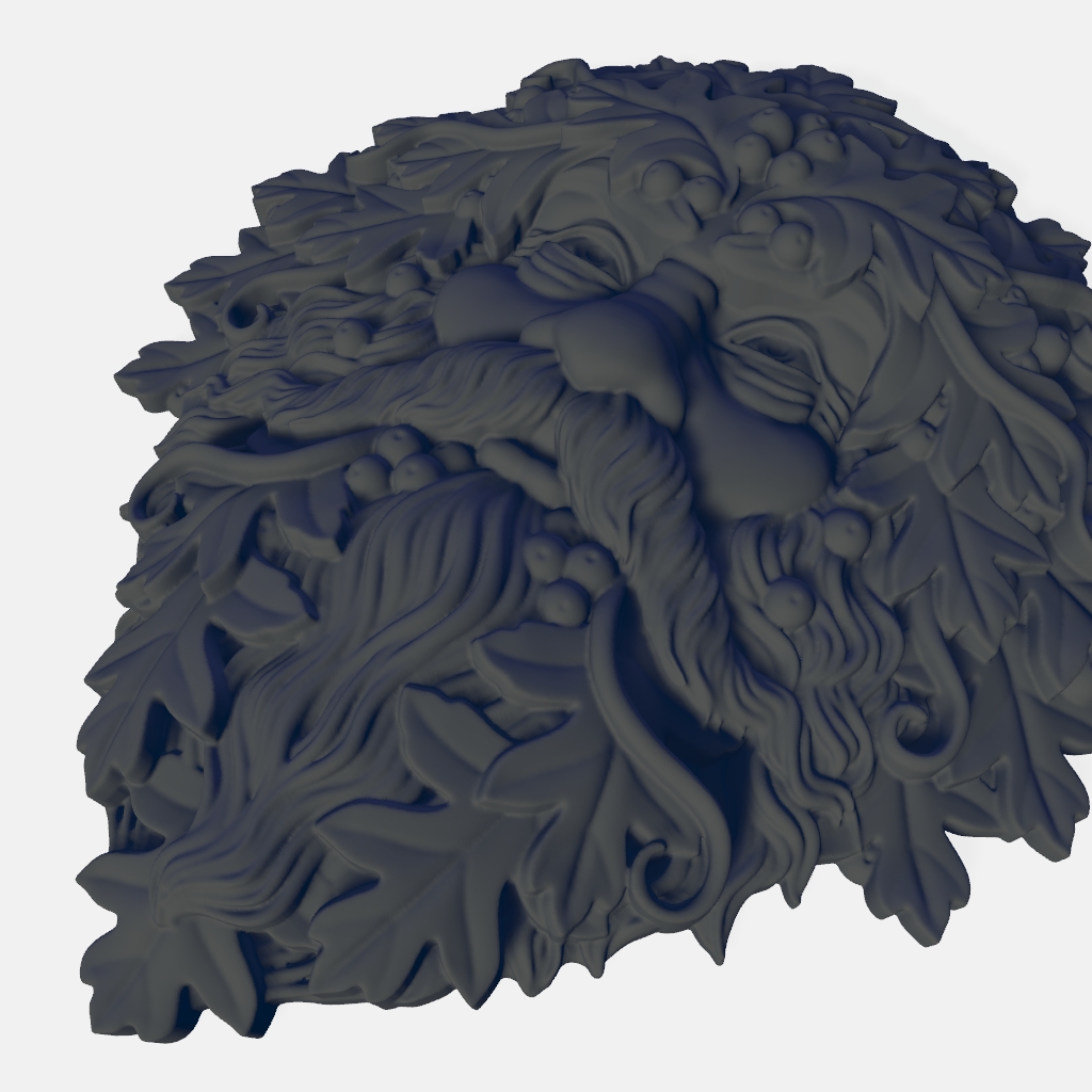 Greenman Lord CNC STL file preview 4
