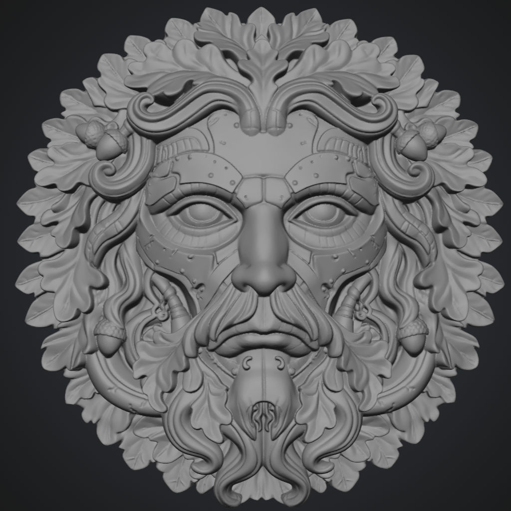 Greenman Meccano CNC STL file preview 2