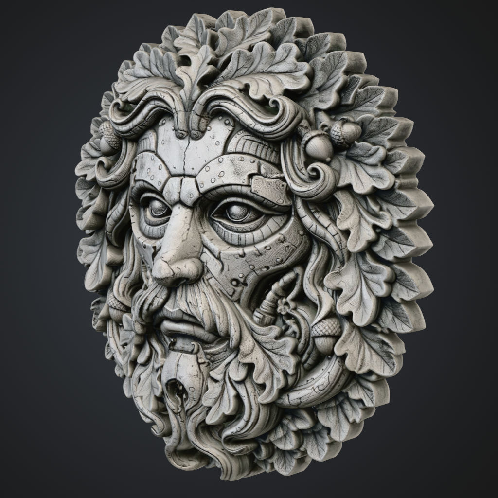 Greenman Meccano CNC STL file preview 3