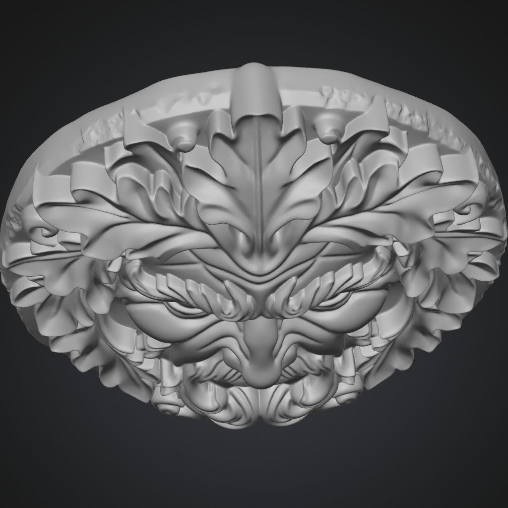 Greenman Round Cut CNC Carving STL File CNC STL file preview 4