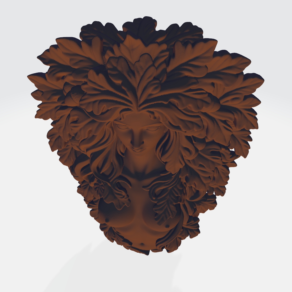Greenman Woodland Nymph 3D Model CNC STL file preview 4