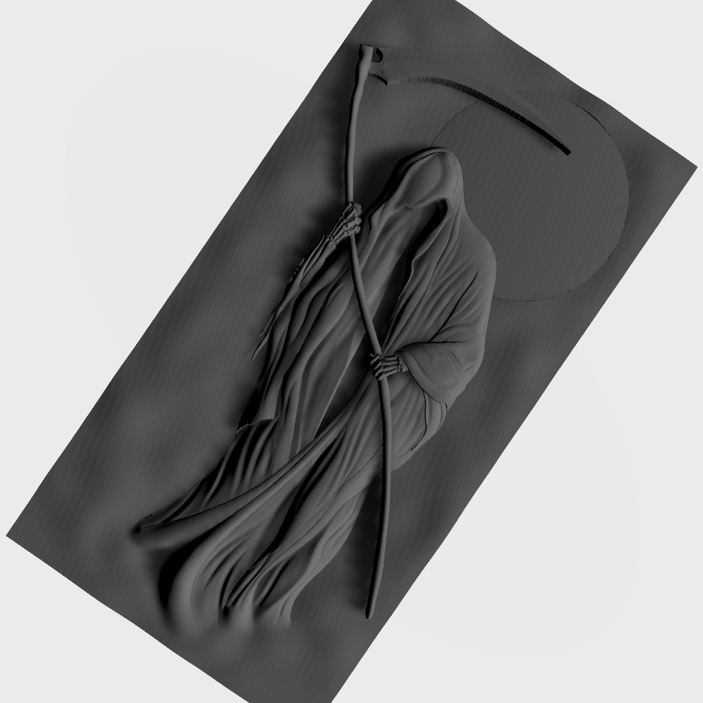 Grim Reaper CNC STL file preview 2