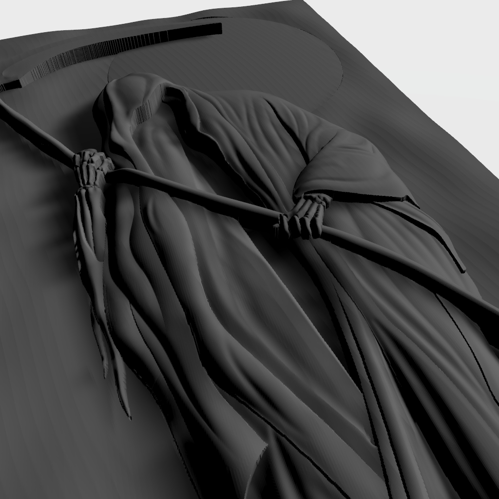 Grim Reaper CNC STL file preview 3