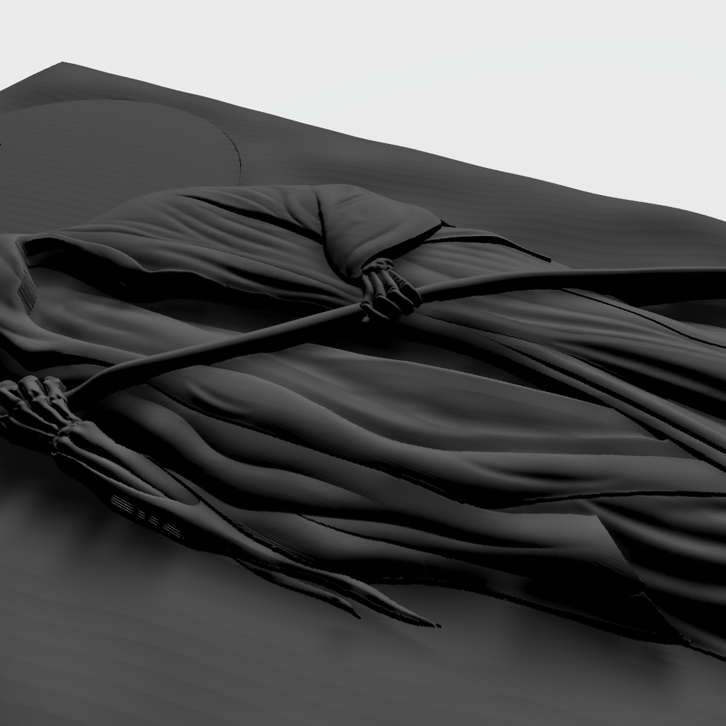 Grim Reaper CNC STL file preview 4
