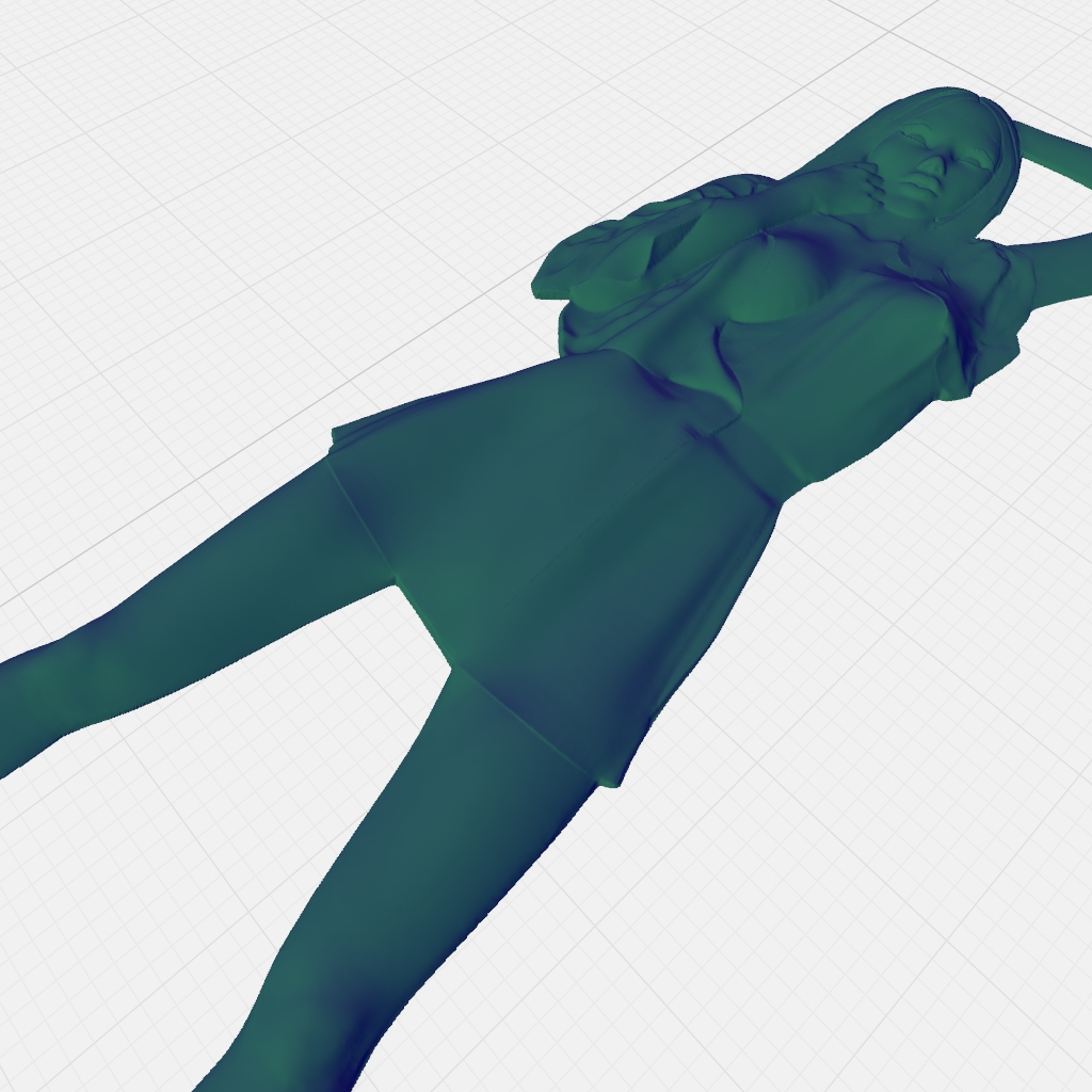 Lady Nude Woman Portrait Female Beauty CNC STL Model 05 CNC STL file preview 3