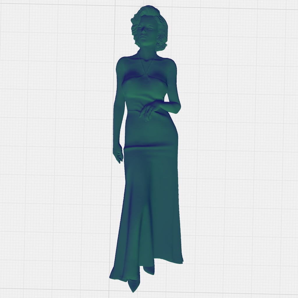 Lady Woman Portrait Female Beauty CNC STL Model 04 CNC STL file preview 2