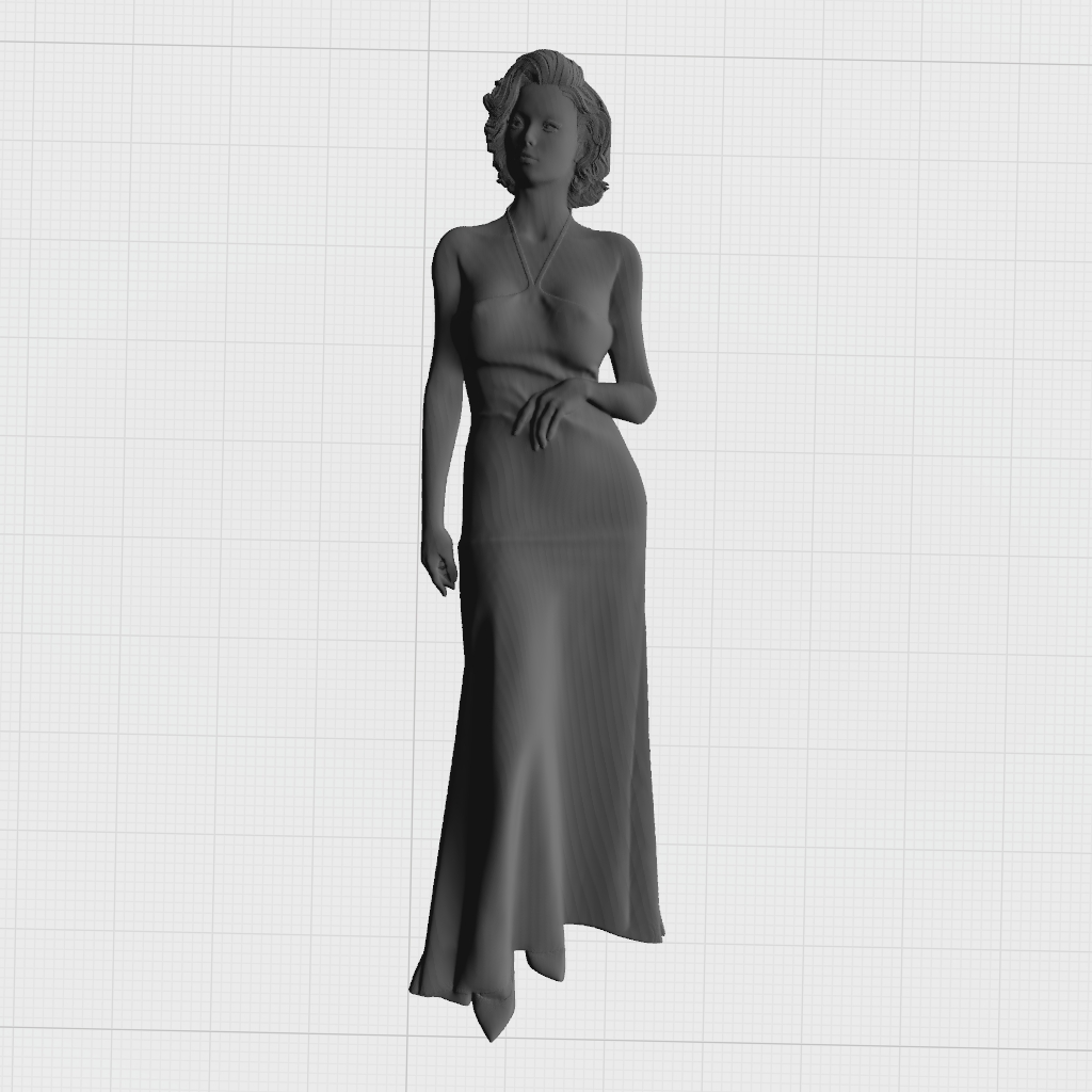 Lady Woman Portrait Female Beauty CNC STL Model 04 CNC STL file preview 3