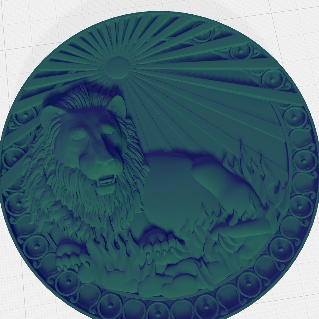 Lion Leo Astrology CNC STL Model CNC STL file preview