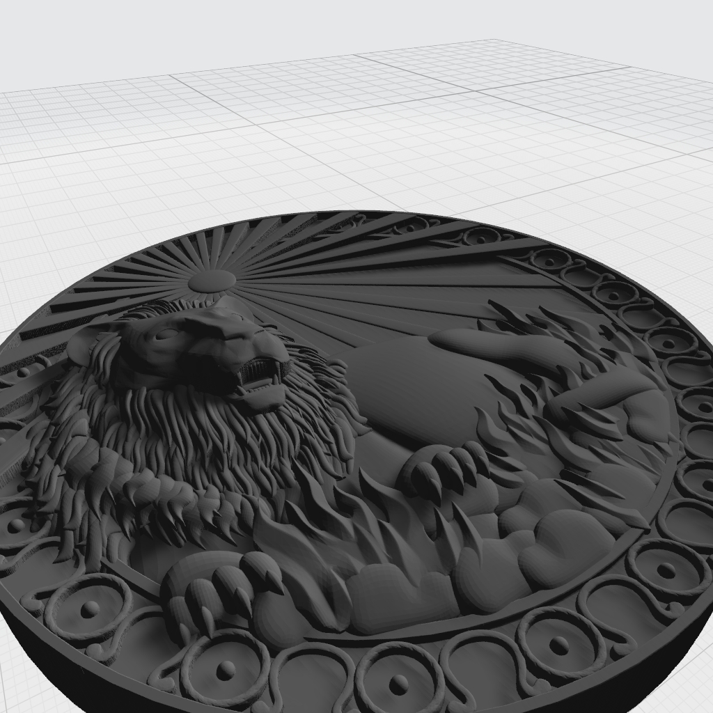 Lion Leo Astrology CNC STL Model CNC STL file preview 2