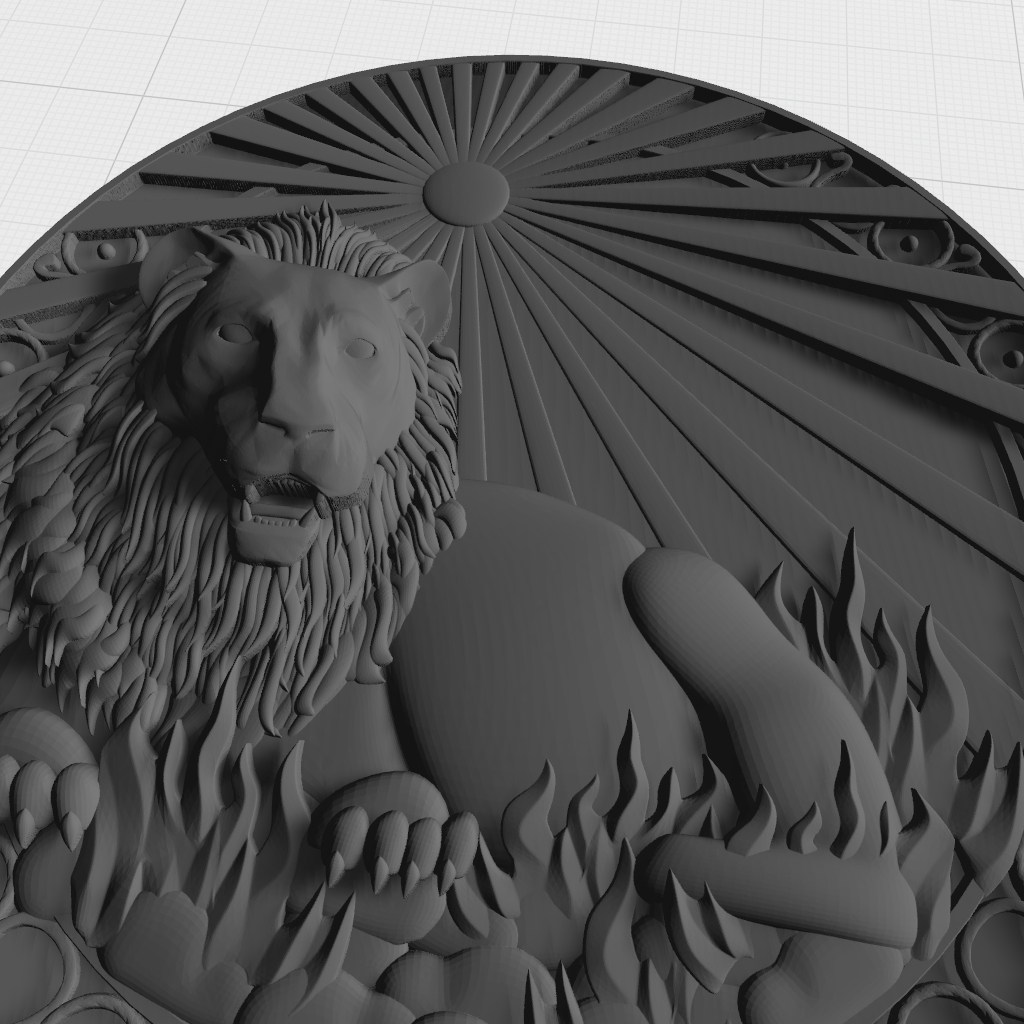 Lion Leo Astrology CNC STL Model CNC STL file preview 3