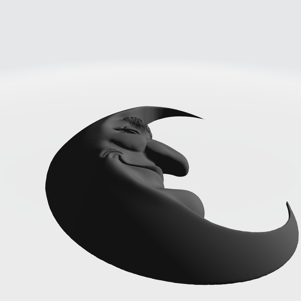 Man In Moon CNC STL file preview 3
