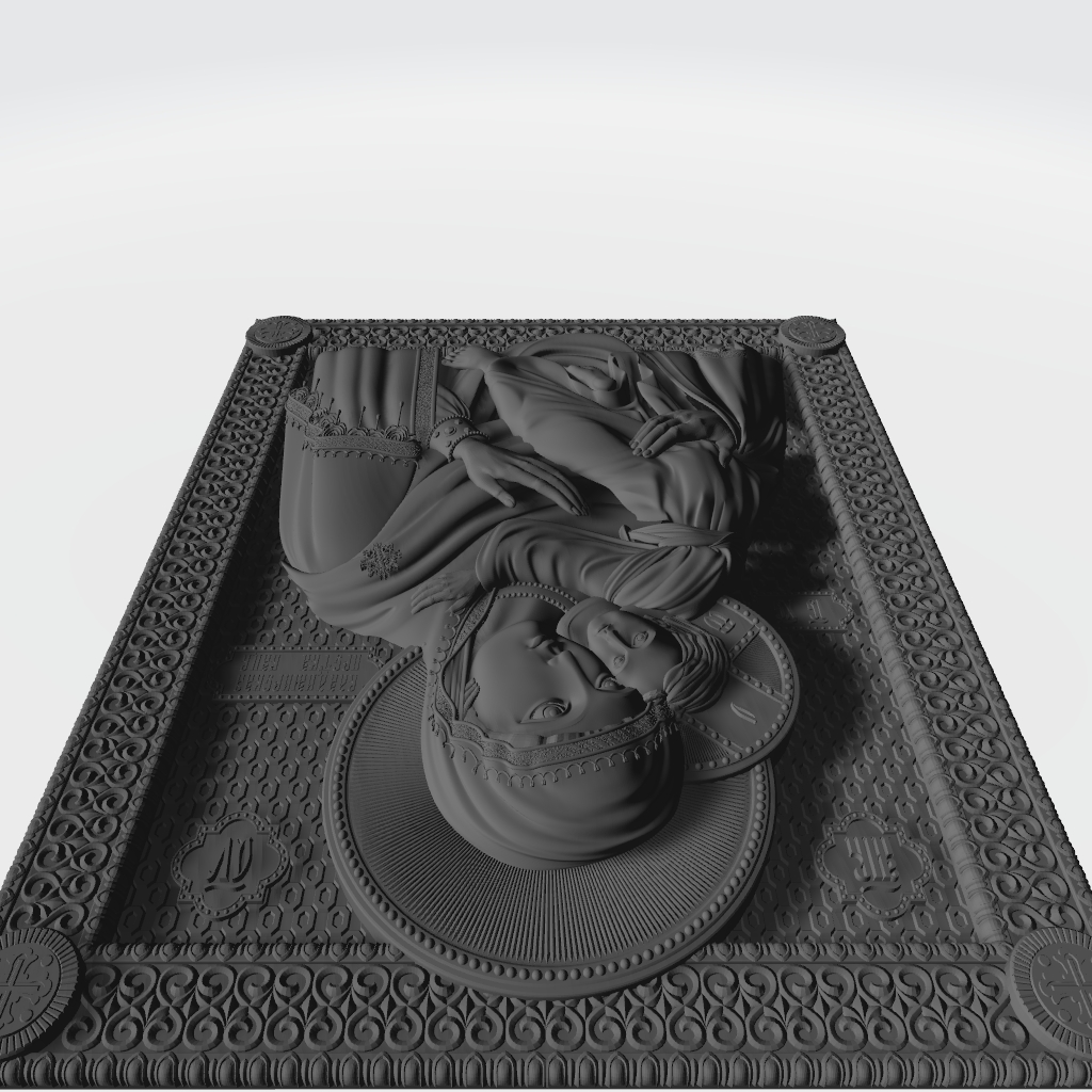 Mary and Child CNC STL file preview 4