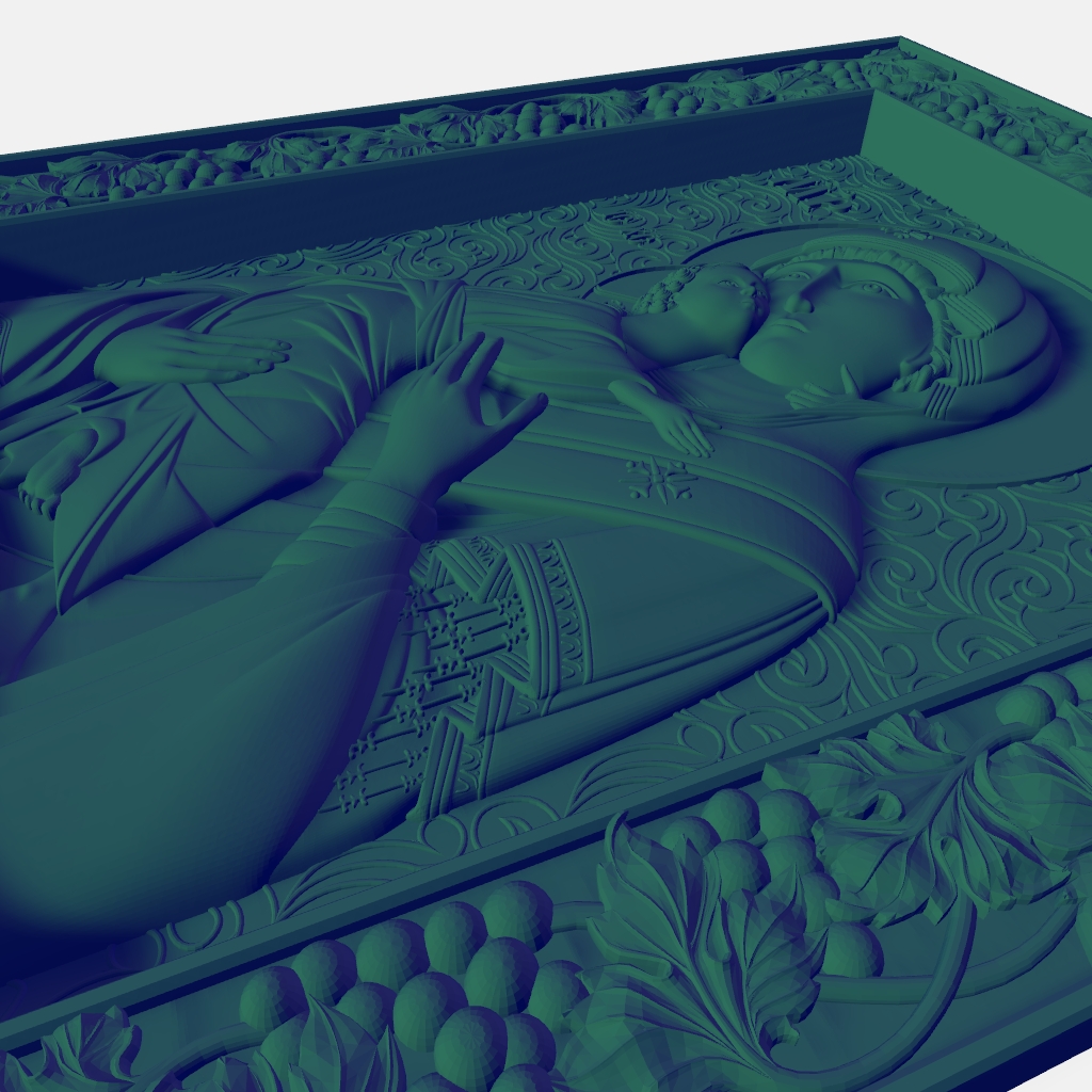 Mary and Christ Relief CNC STL file preview 2