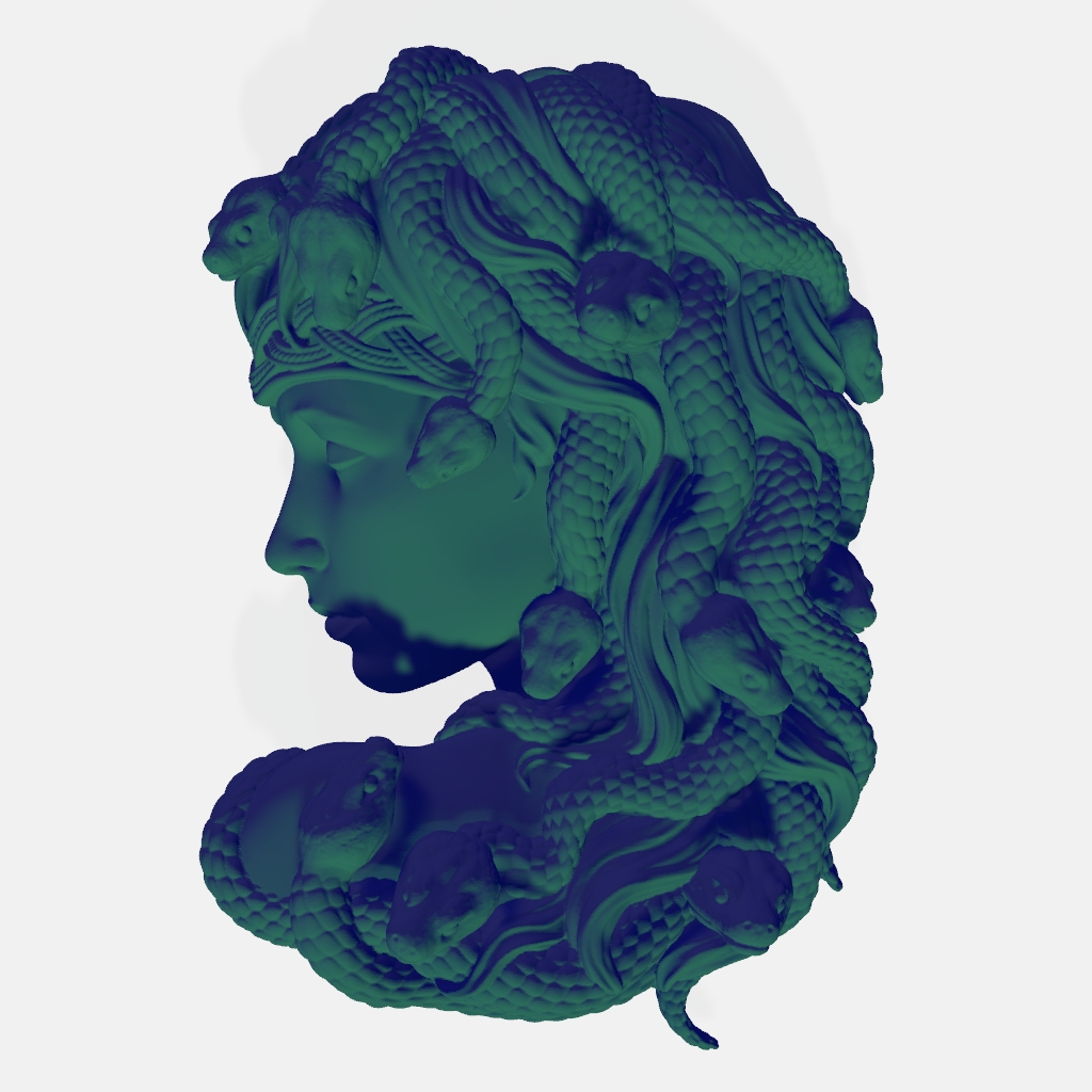 Medusa CNC STL file preview