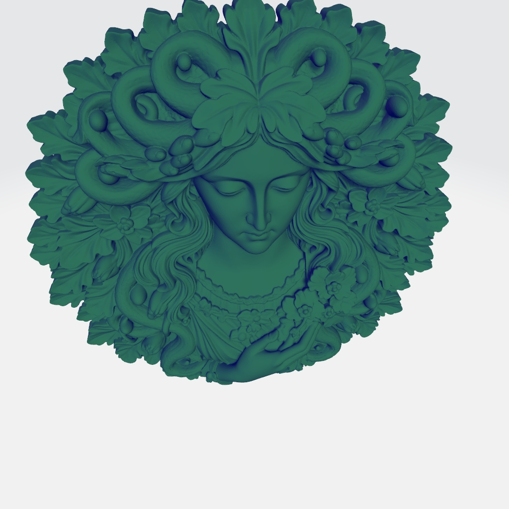 Medusa Greenman Serenity CNC STL file preview 4