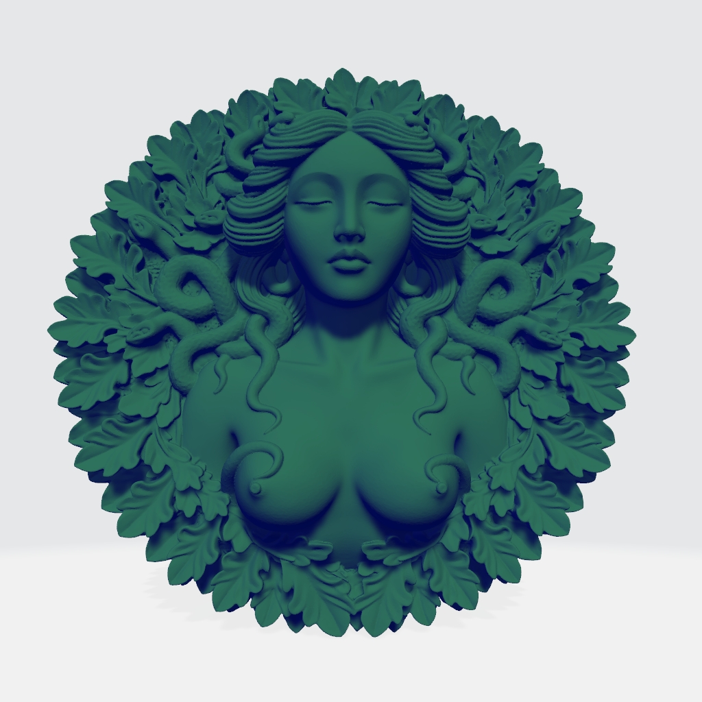 Medusa Nude 3d Model CNC STL file preview