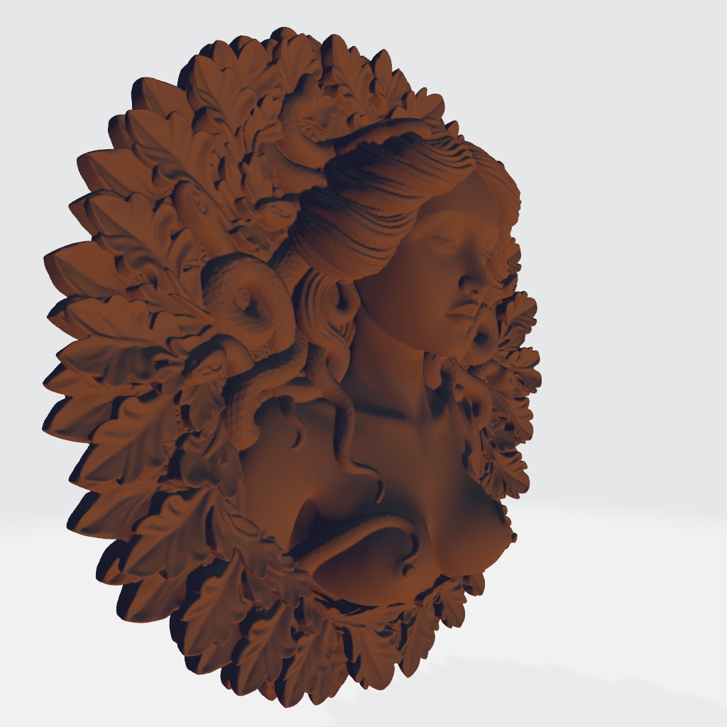 Medusa Nude 3d Model CNC STL file preview 2