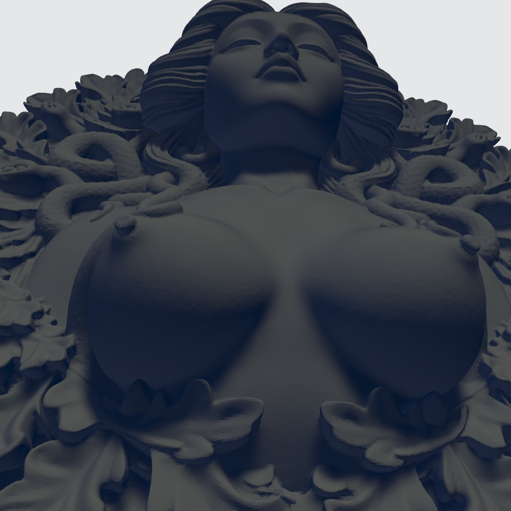 Medusa Nude 3d Model CNC STL file preview 3