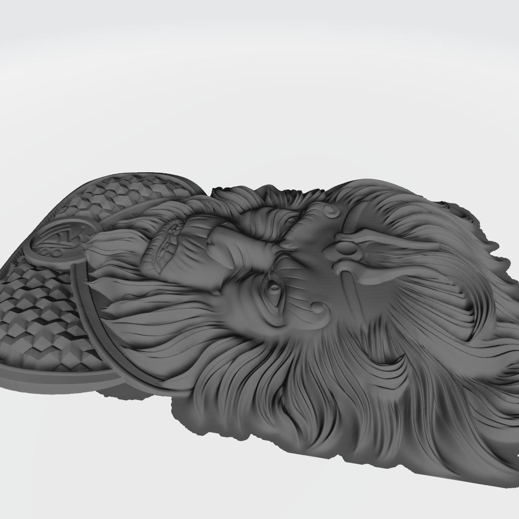 Monkey King CNC STL file preview 3