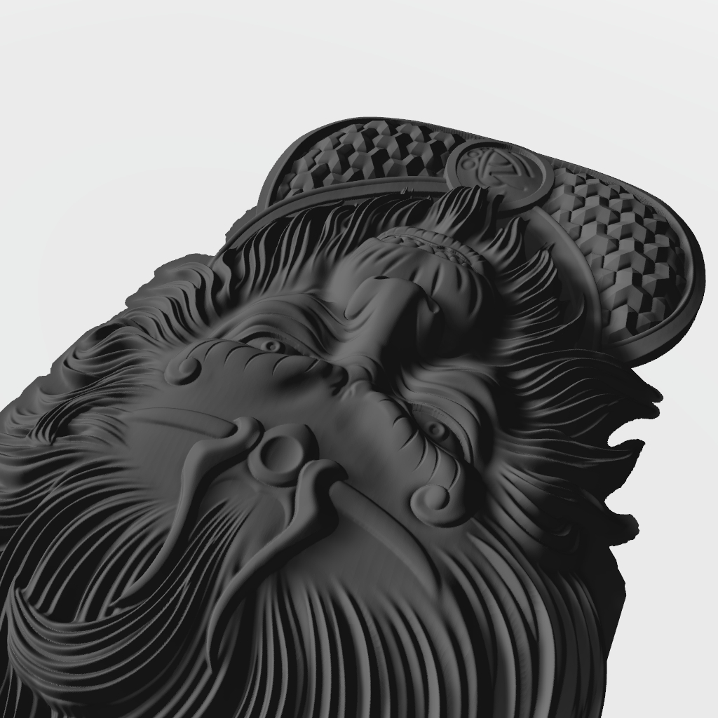 Monkey King CNC STL file preview 4