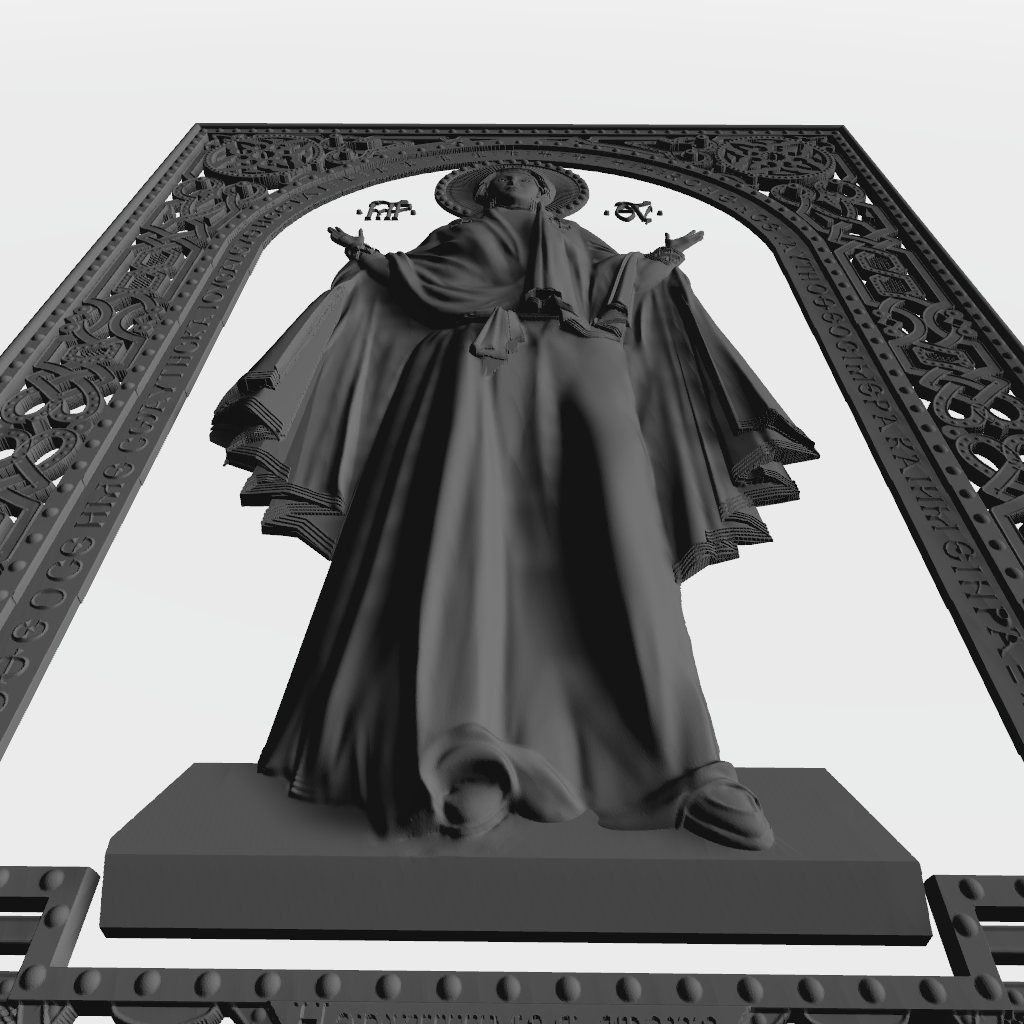 Mother Of God Unbreakable Wall CNC Model CNC STL file preview 2