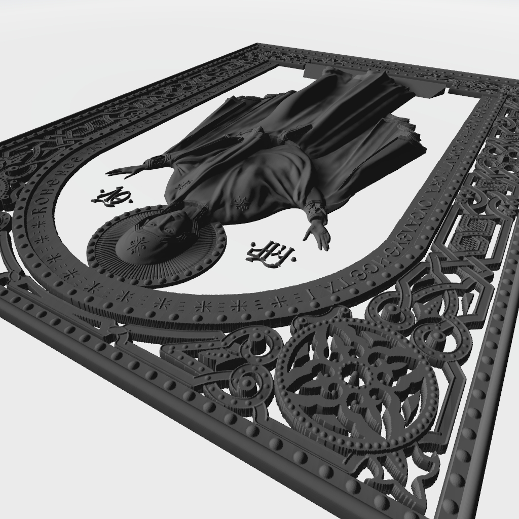 Mother Of God Unbreakable Wall CNC Model CNC STL file preview 4