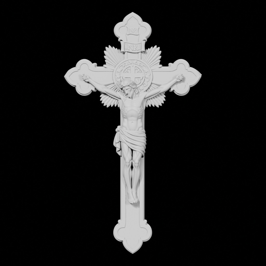 Muscular Christianity Bas Relief CNC STL file preview