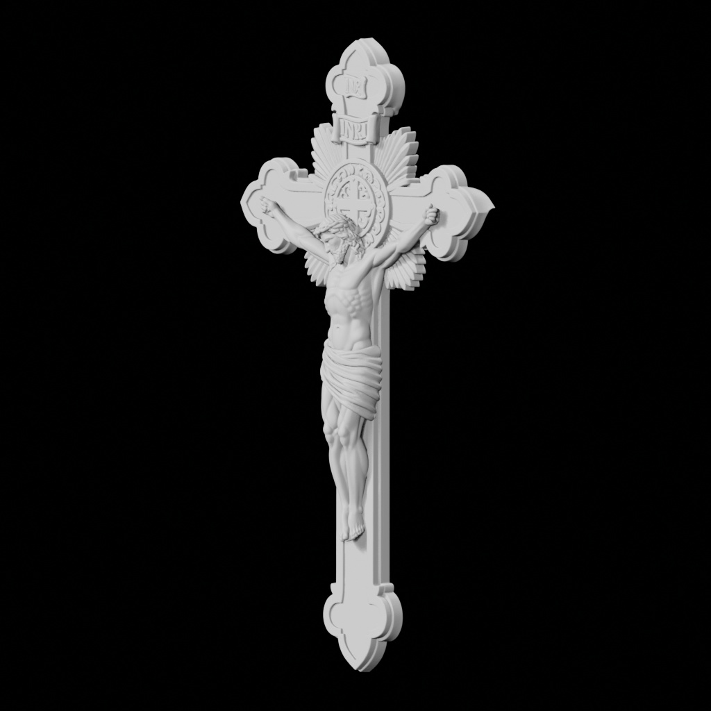 Muscular Christianity Bas Relief CNC STL file preview 2