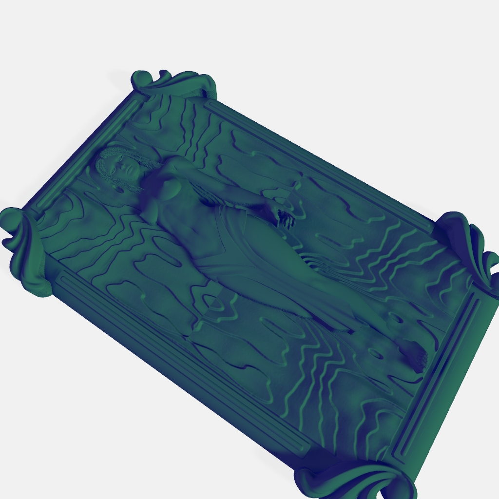 Naked Girl Woman 3D Model Relief CNC STL file preview 4