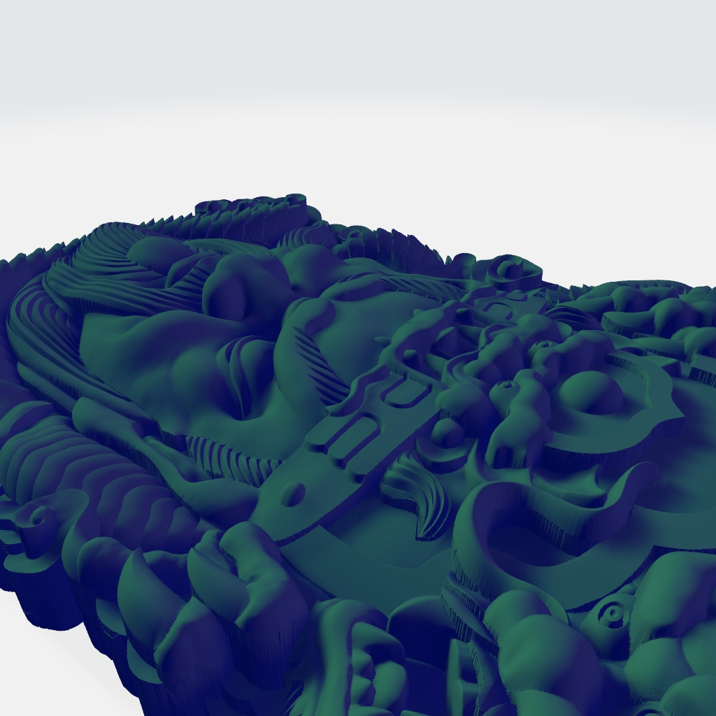 Oriental Guangong Dragon CNC STL file preview 3