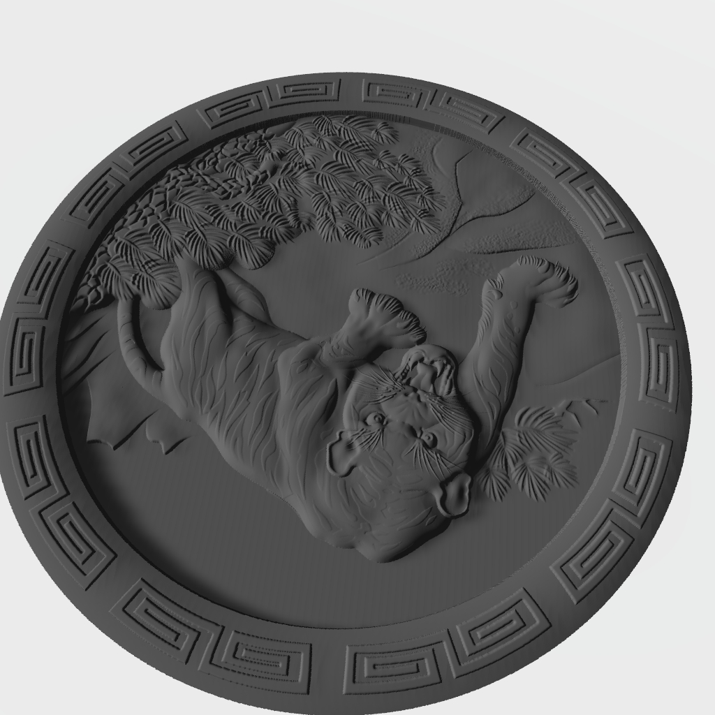 Oriental Tiger CNC Model CNC STL file preview 4