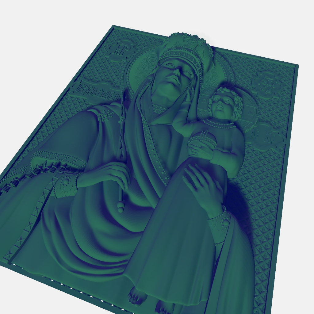 Orthodox Christ Mother CNC Model CNC STL file preview 2