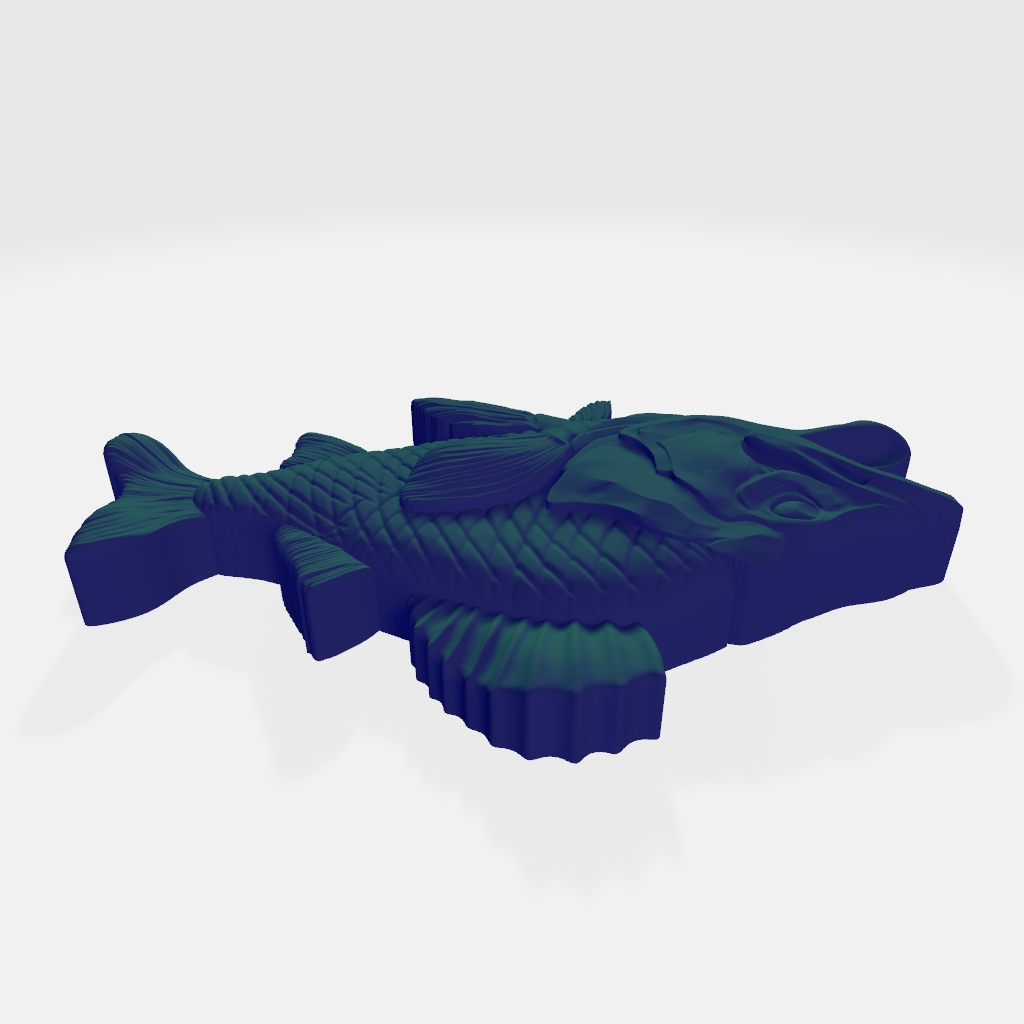Perch Fish Fishing Fisherman Carp CNC STL file preview 3