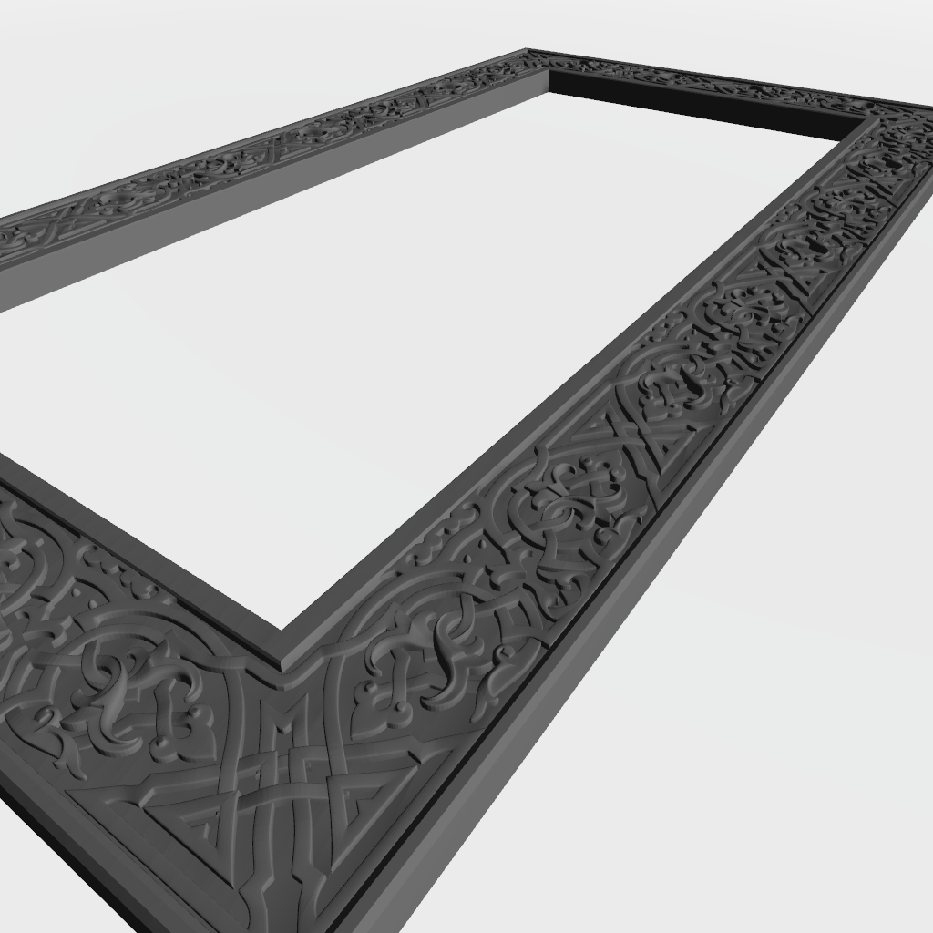 Picture Frame Celtic Beautiful Pattern CNC STL file preview